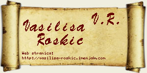 Vasilisa Roškić vizit kartica